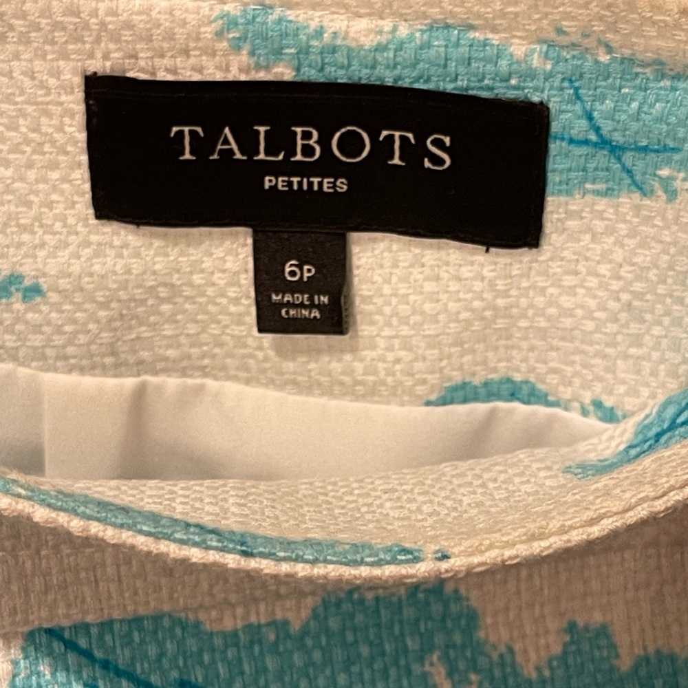 Talbots skirt, fully lined with beautiful scenes of Venetian canals, size 6P - Picture 3 of 3